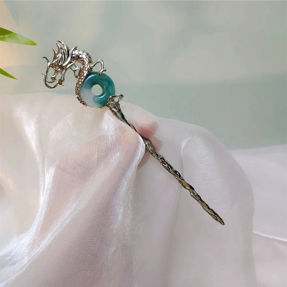 Edgy Dragon Tassel Hair Pins 403-1 Shoptery