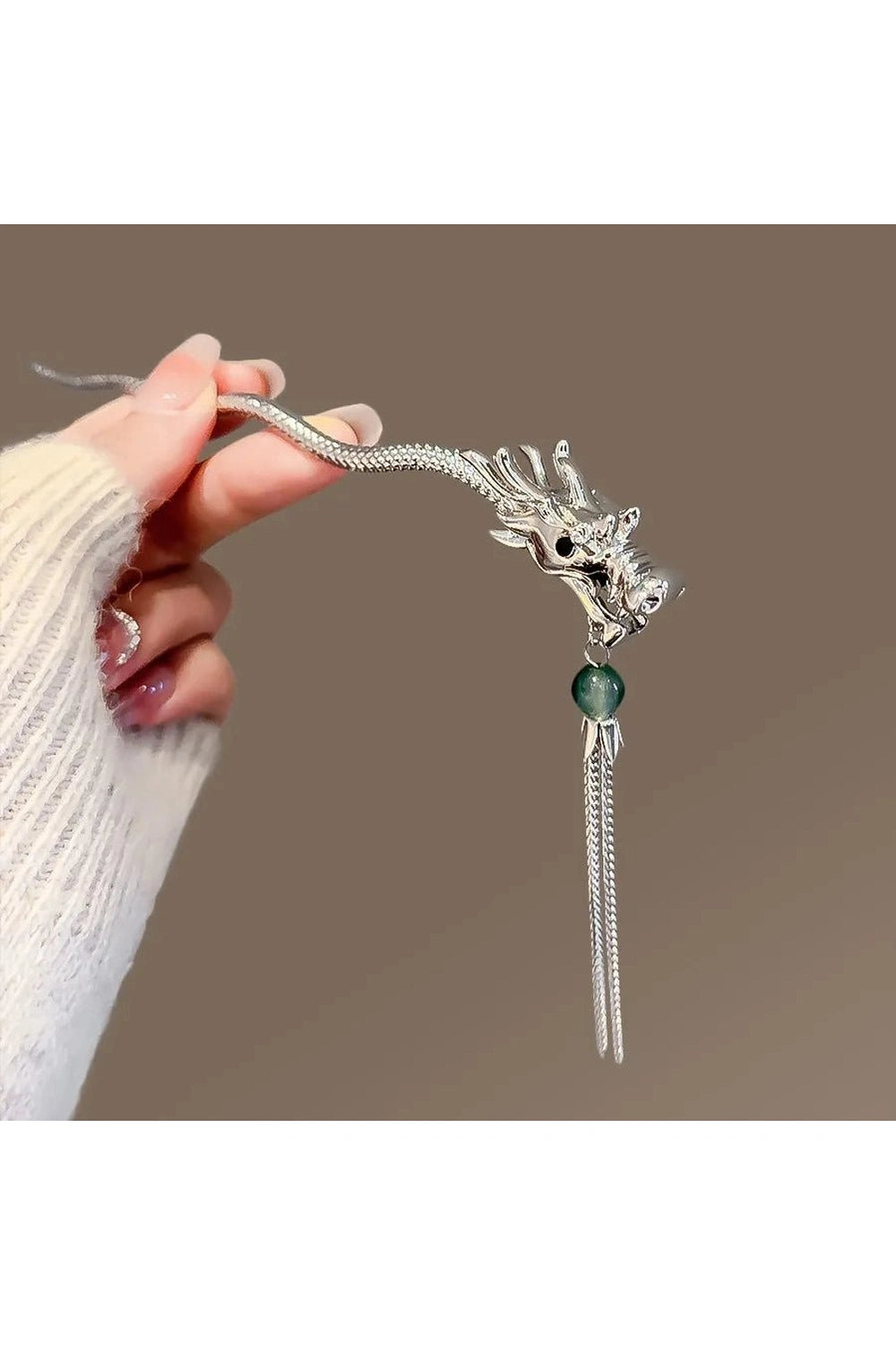 Edgy Dragon Tassel Hair Pins Shoptery