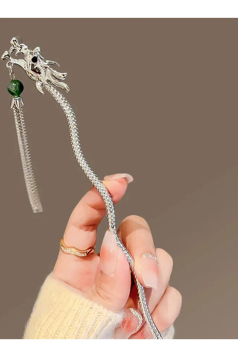 Edgy Dragon Tassel Hair Pins Shoptery