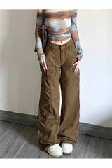Y2k Earthy Cargo Utility Pants Shoptery