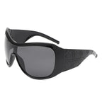Y2k Eclipse Ultra Shield Sunglasses black gray AS PICTURE Shoptery