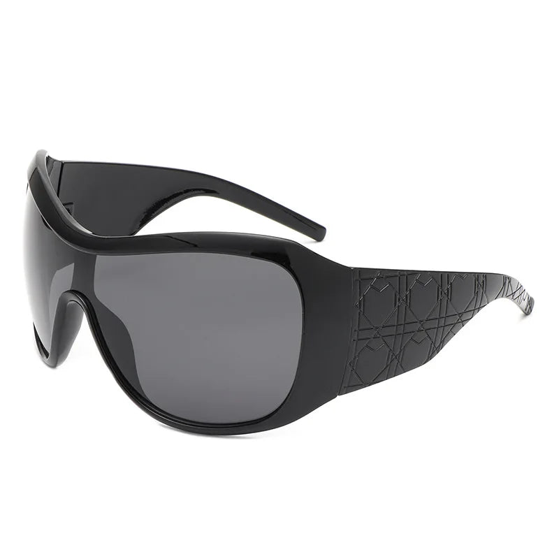 Y2k Eclipse Ultra Shield Sunglasses black gray AS PICTURE Shoptery