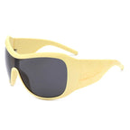 Y2k Eclipse Ultra Shield Sunglasses yellow grya AS PICTURE Shoptery