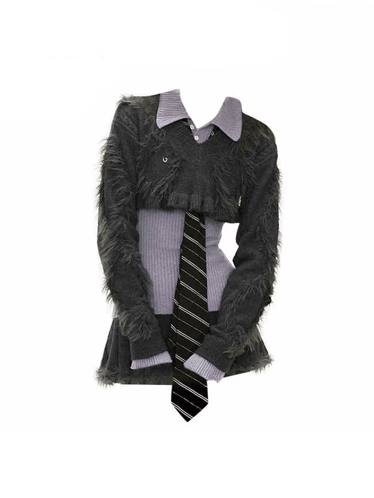 Sweater – Edgy Fuzzy for Winter Layering Shoptery