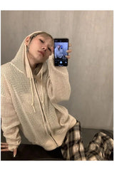 Fall Edgy Black Fishnet Jacket Shoptery