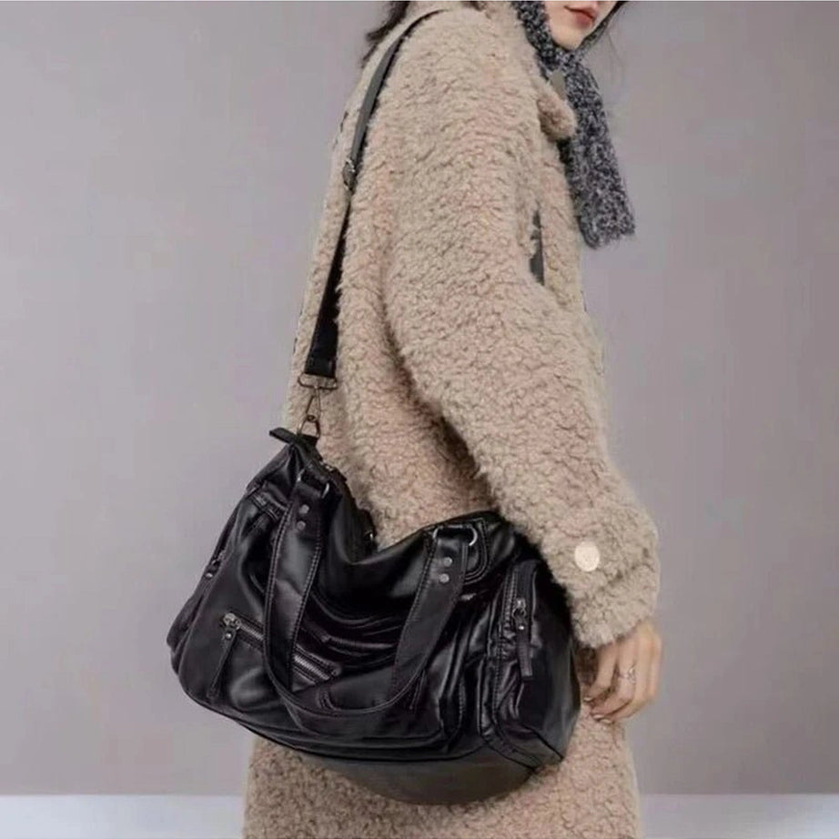 Y2k Edgy Multi-Pocket Handbag Shoptery