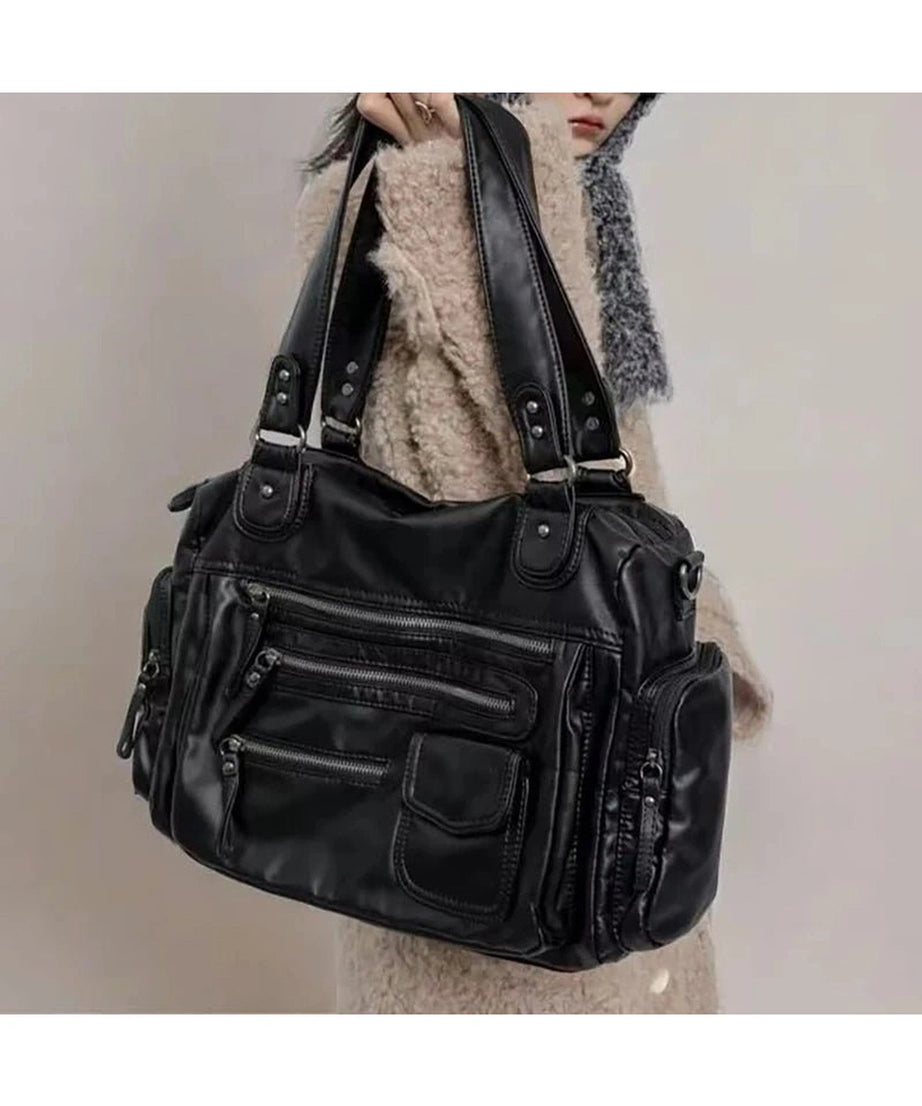 Edgy Multi - Pocket Handbag - Handbags