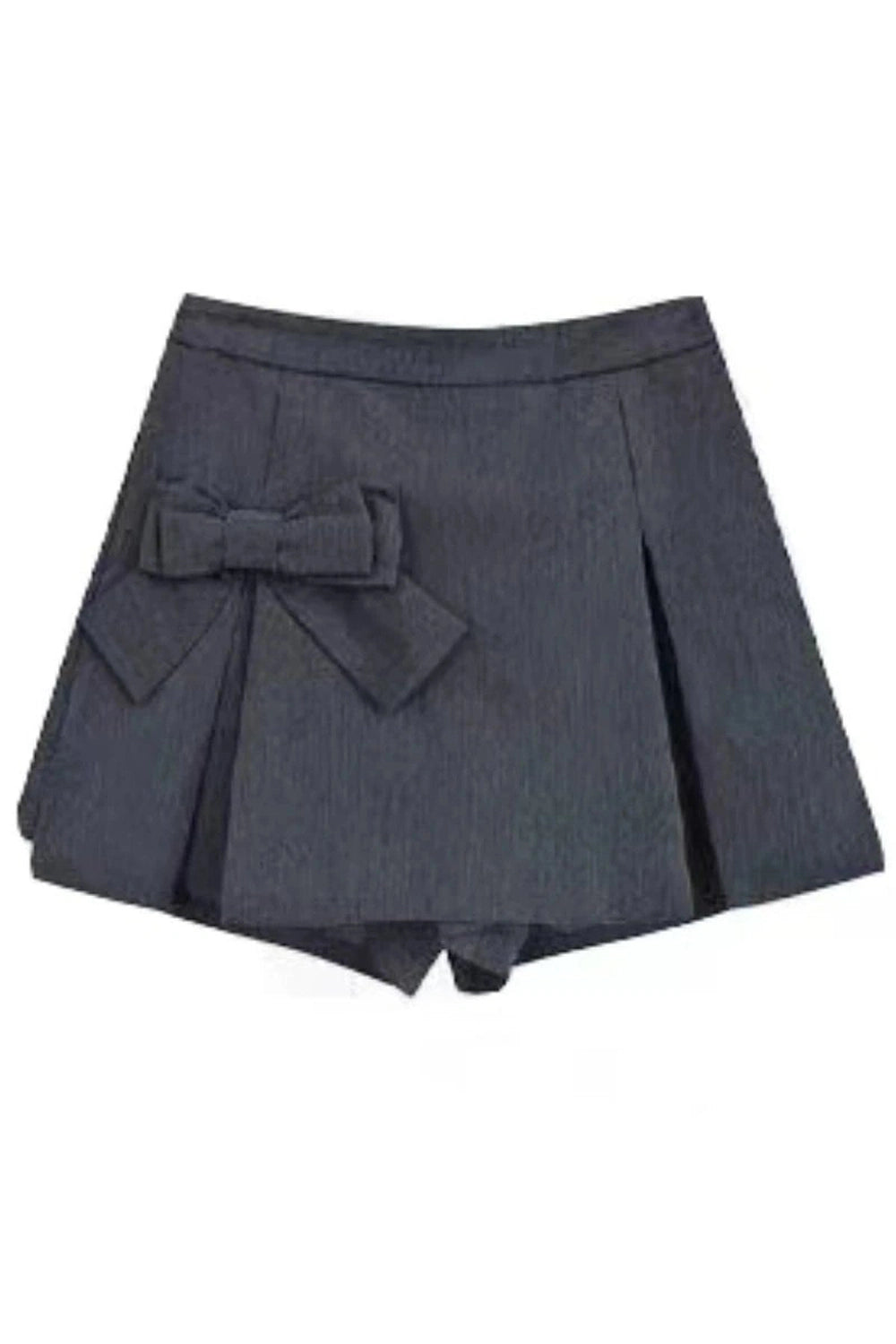 Acubi Elegant Ruffle Blouse and Bow Skirt Set skirt Shoptery