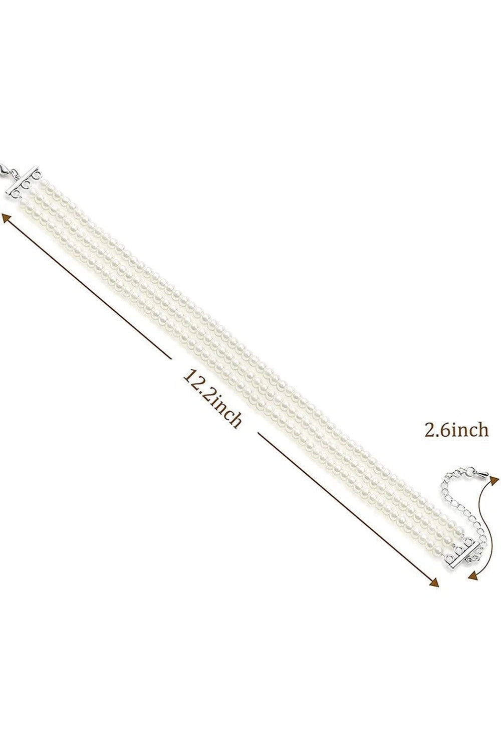 Aesthetic Elegant White Pearl Choker Shoptery