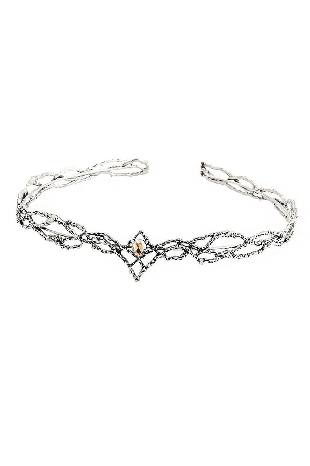 Aesthetic Elves Crown Tiara Silver Champagne Shoptery