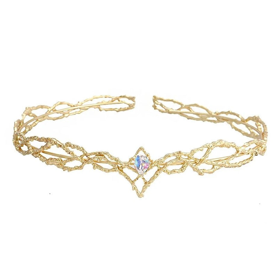 Aesthetic Elves Crown Tiara Gold Shoptery