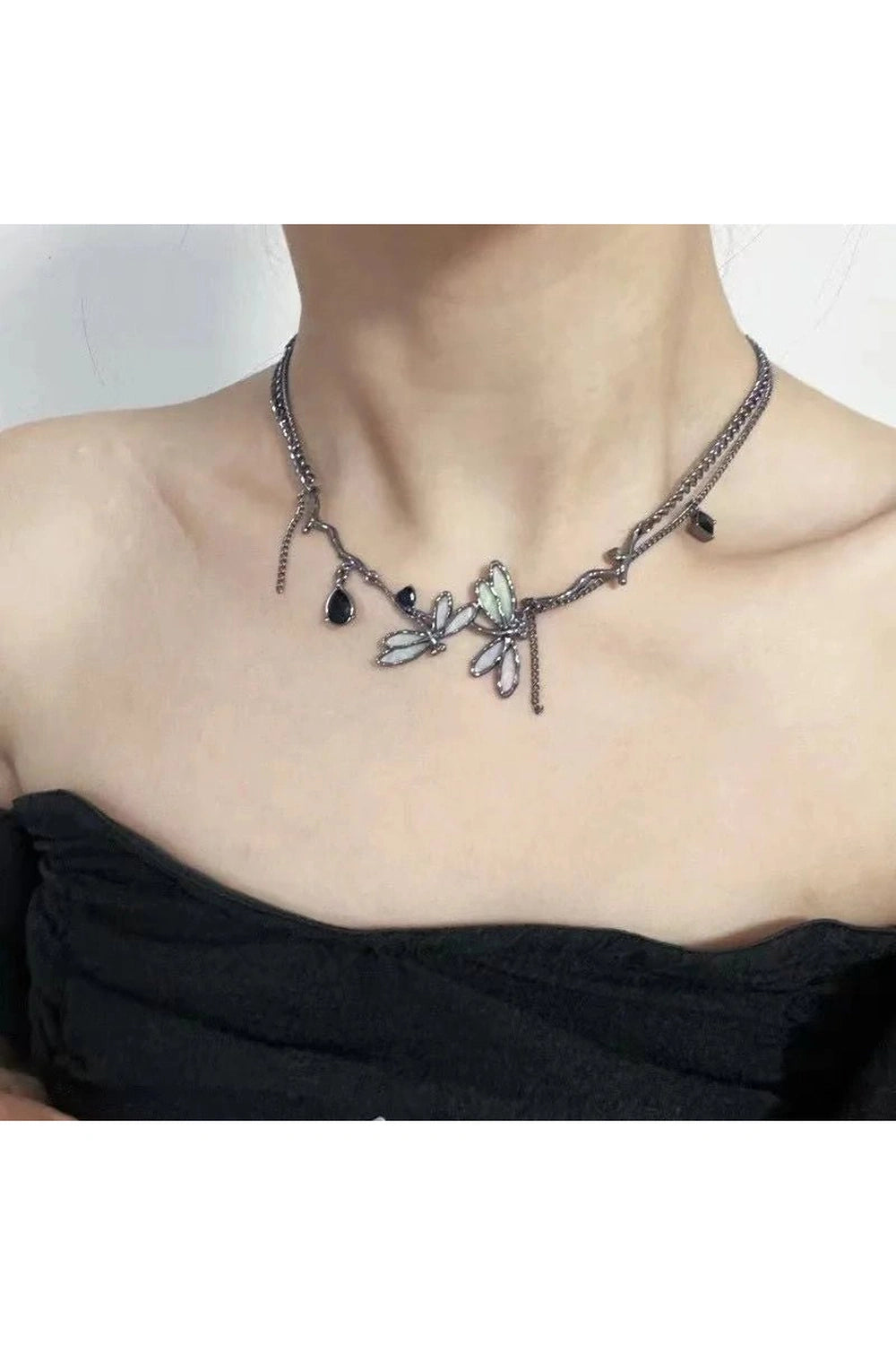 Enchanted Dragonfly Edgy Choker Shoptery