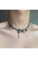 Enchanted Dragonfly Edgy Choker 001 Shoptery