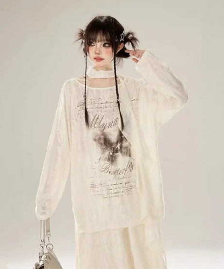 Ethereal Butterfly Poetic Top - 