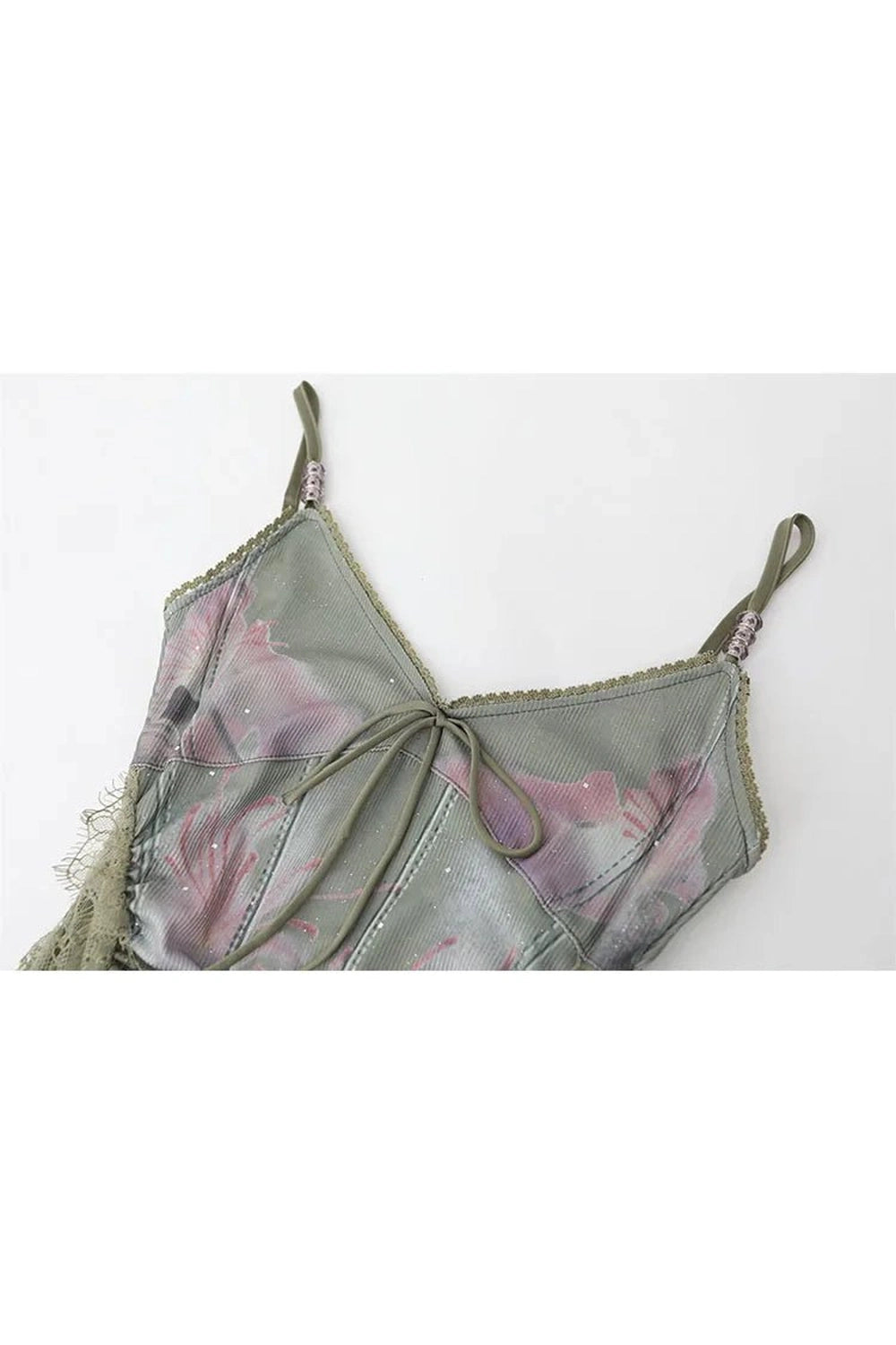 Edgy Ethereal Lace-Up Corset Top Shoptery