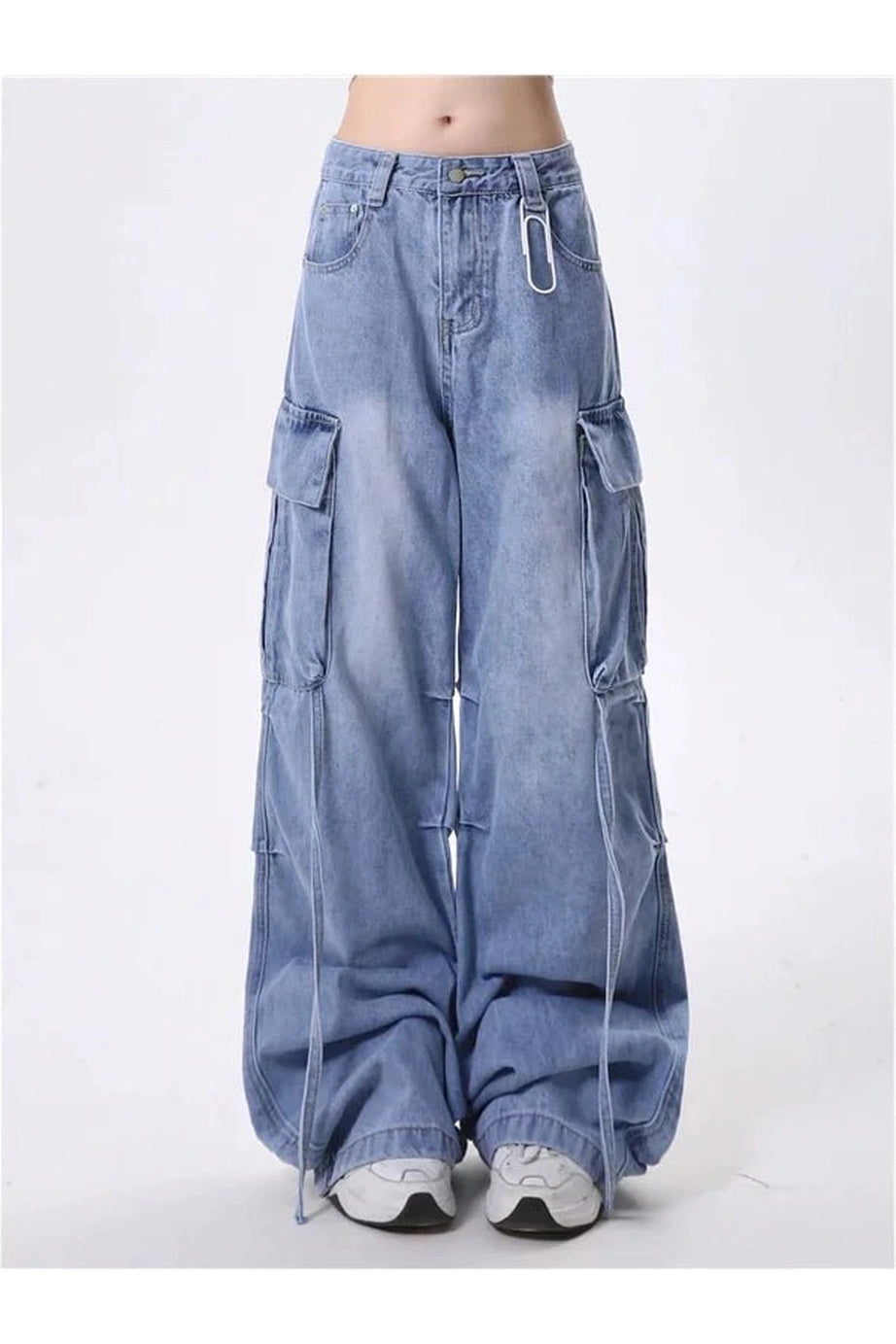 Extreme Wide - Leg Cargo Jeans - 