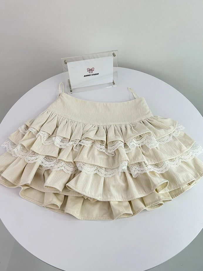 Fairycore Romantic Mini Skirt - Skirts