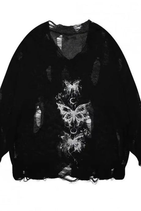 Fallen Butterfly Sweater - Sweaters