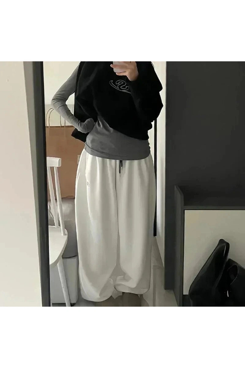 Fleece Wide Leg Sweatpants Shoptery