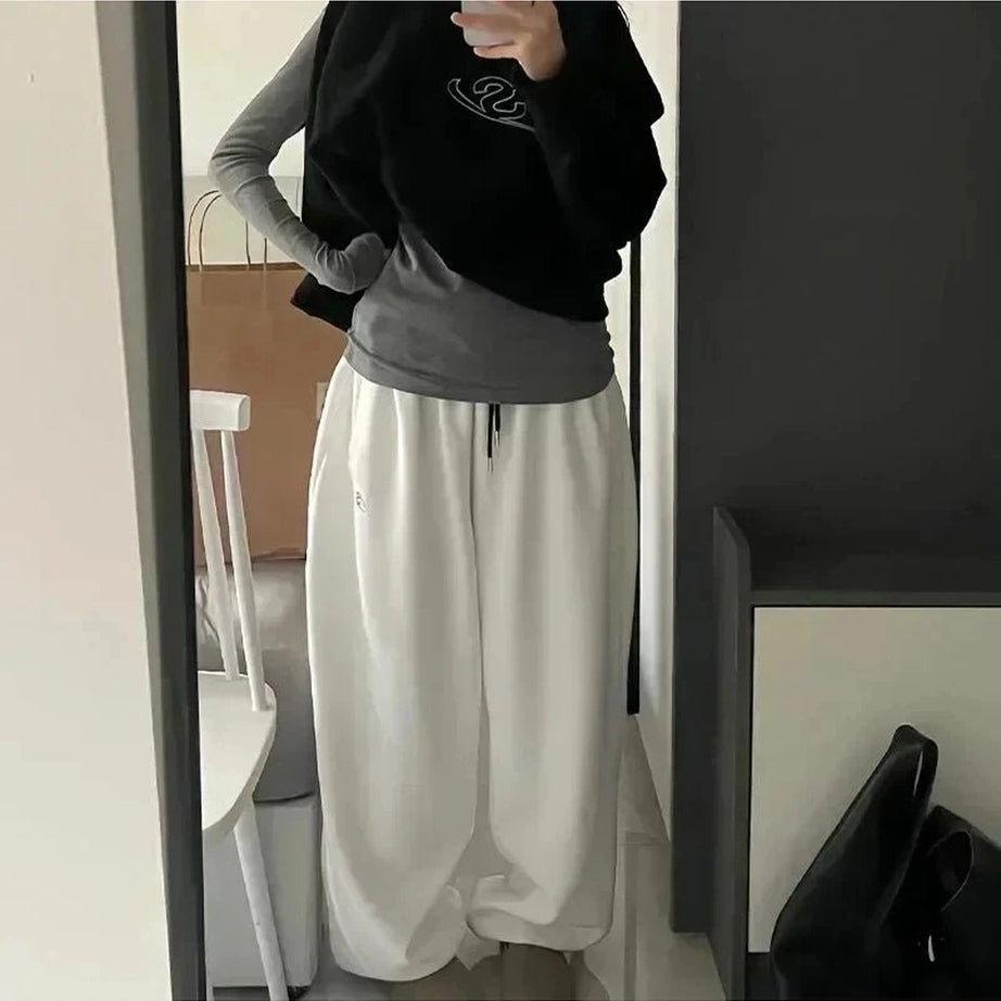 Fleece Wide Leg Sweatpants Shoptery