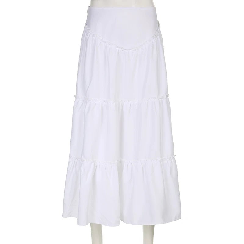 Floral Edge A-line Skirt -