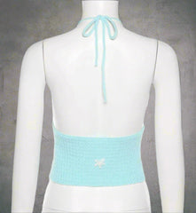 Floral Halter Crop Top Shoptery