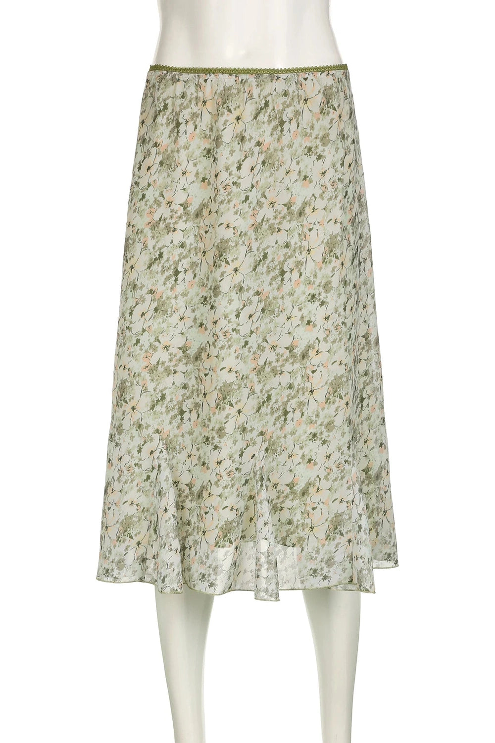 Floral Meadow Midi Skirt - Skirts