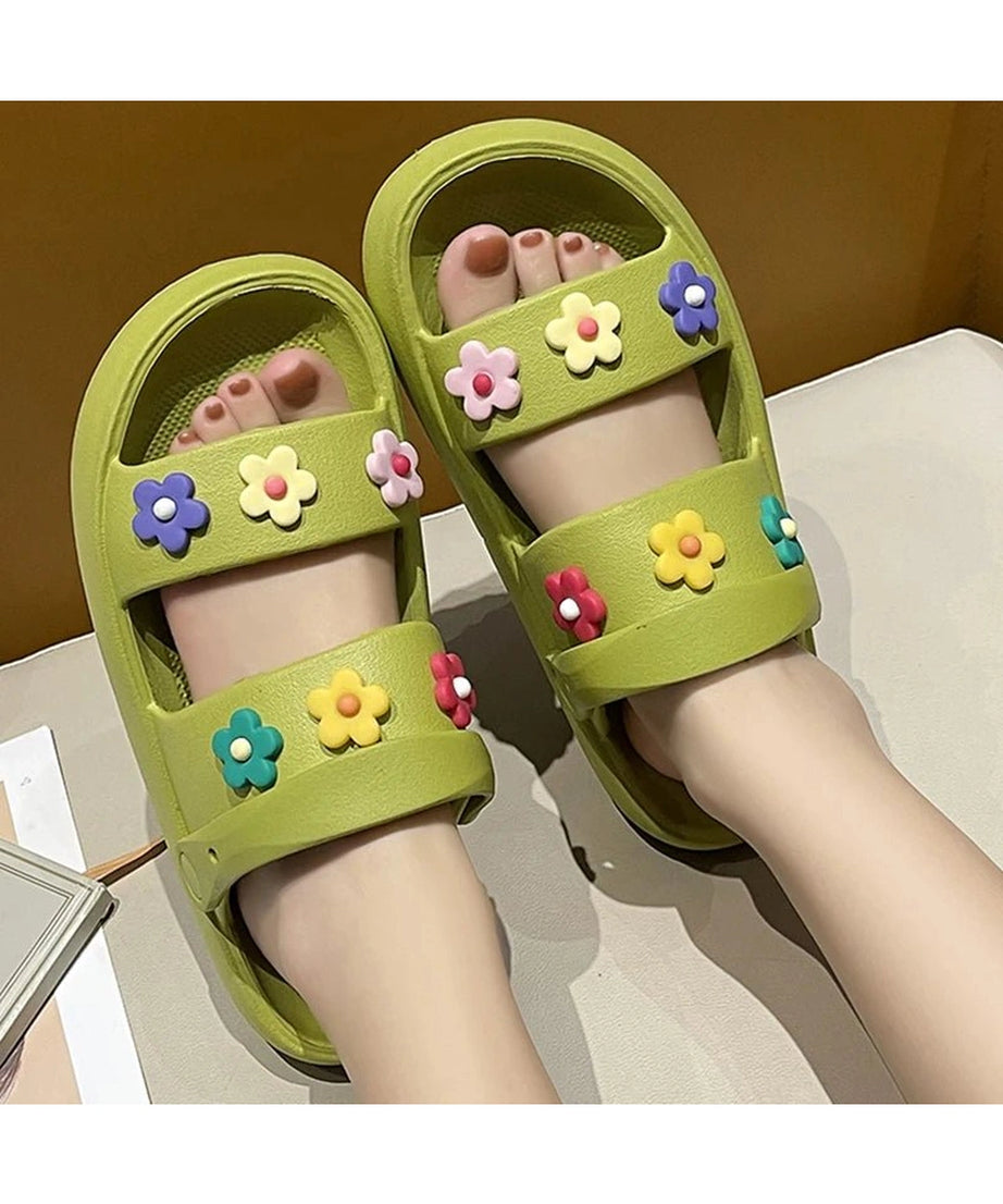 Flowers Platform Sandals - Sandals