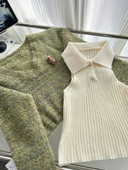 Forest Charm Alt Plaid Skirt Outfit Set Shoptery