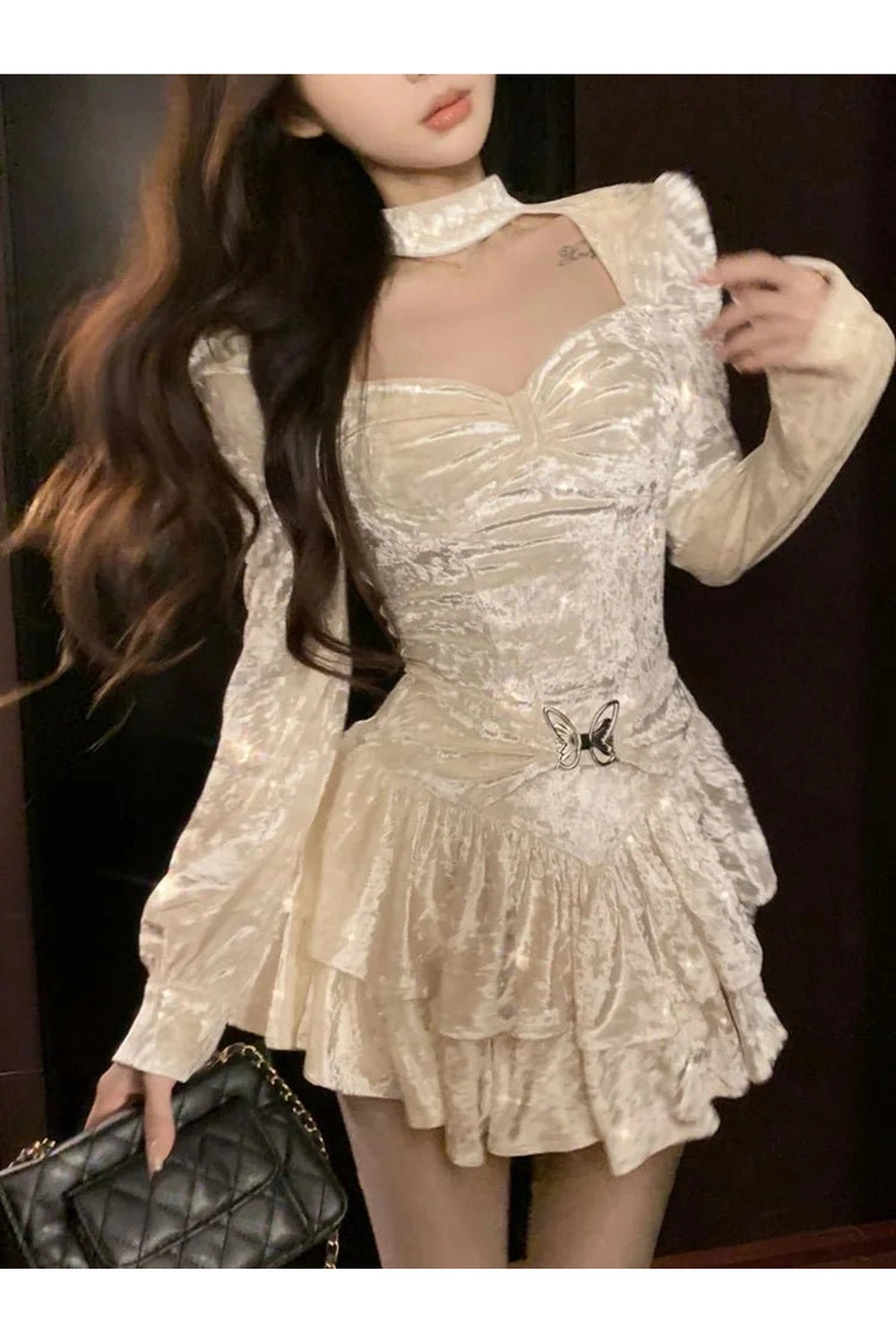 French Court Fairy Dress Beige Shoptery