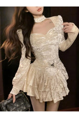 French Court Fairy Dress Beige Shoptery