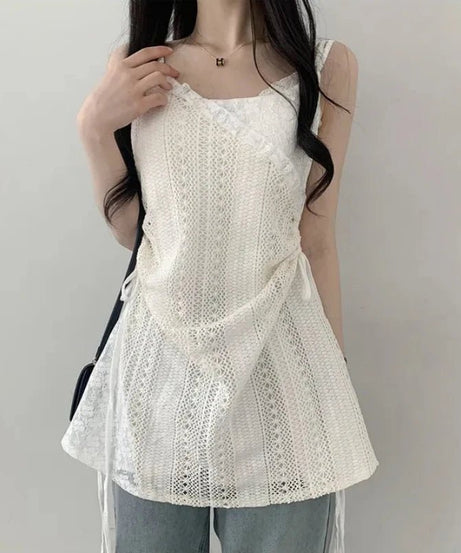 French Lace Sling Dress - Dresses