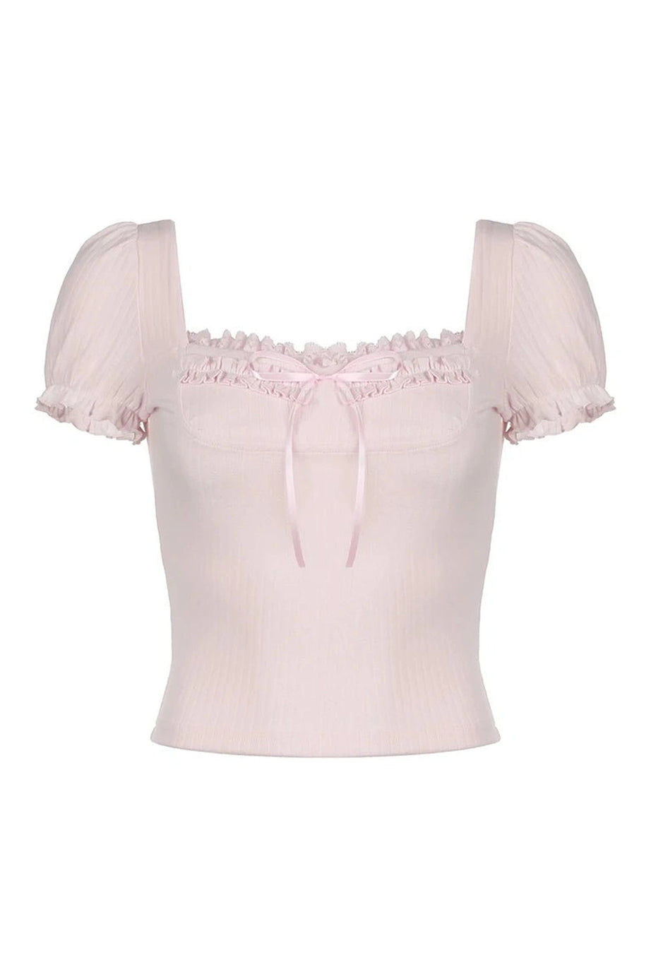 Frill Lace Bow Top - Shirts & Tops