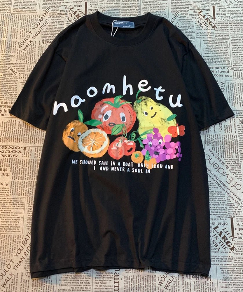 Fruit Friends Graphic T - shirt - T - Shirts