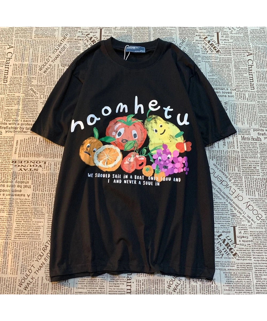 Fruit Friends Graphic T - shirt - T - Shirts