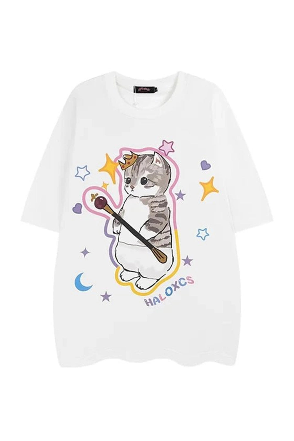 Funny Cat Graphic T-Shirt -