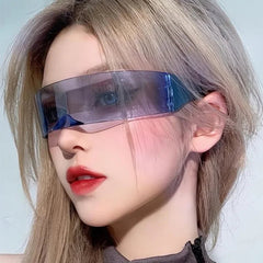 Y2k Futurewave Chrome Sunglasses Shoptery