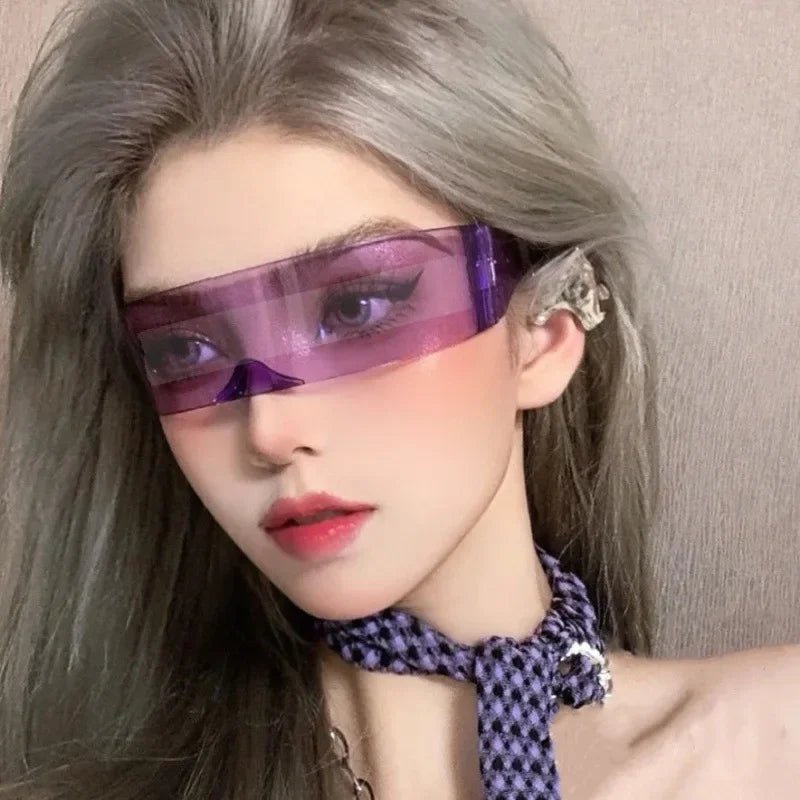 Y2k Futurewave Chrome Sunglasses Shoptery