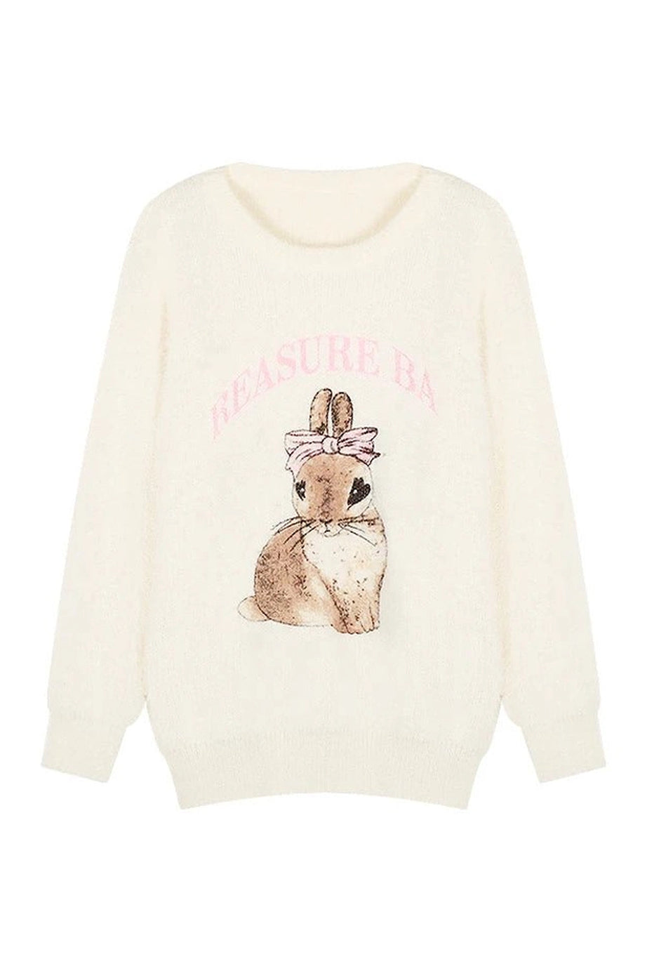 Fuzzy Bunny Sweetheart Sweater - Sweaters