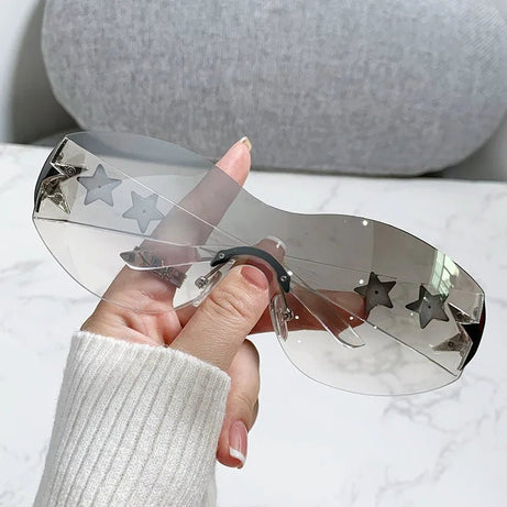 Y2k Galactic Shield Sunglasses Shoptery