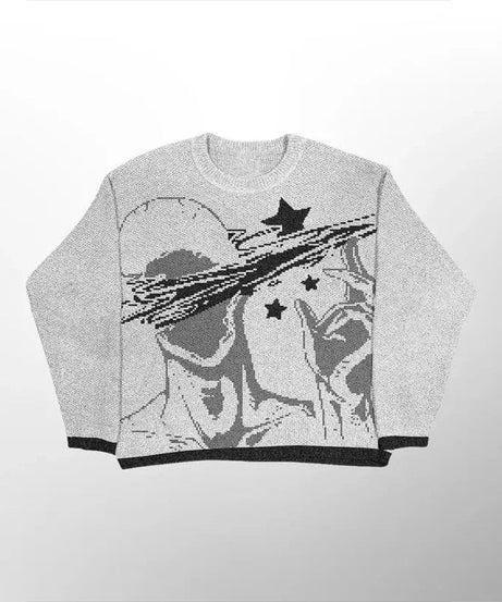 Galactic Vision Oversized Sweater - Sweaters