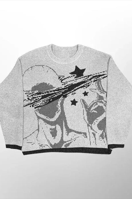 Galactic Vision Oversized Sweater - Sweaters