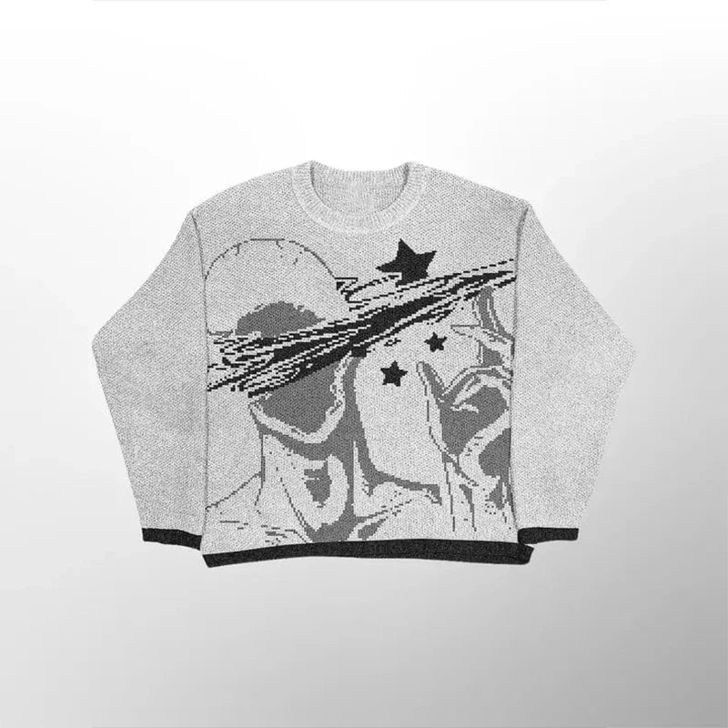 Galactic Vision Oversized Sweater - Sweaters