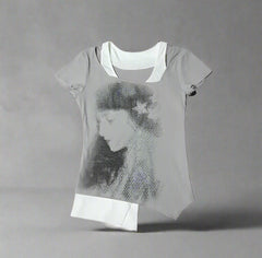 Ghostly Gaze Mesh Alt Top grey Shoptery