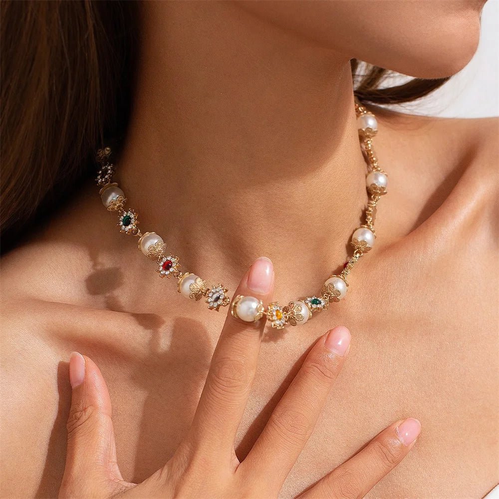 Golden Saint Cross Aesthetic Layered Necklace Gold Necklace C Shoptery