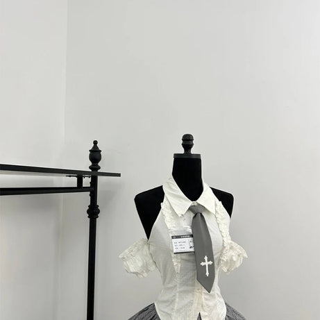 Gothic Alt Lace Outfit Set Shoptery