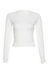 Alt Goth Angel Long Sleeve Top White Shoptery