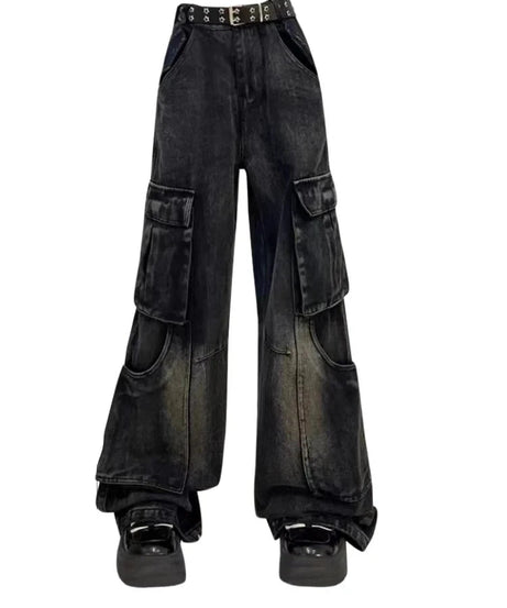 Gothic Cargo Flare Jeans - Jeans