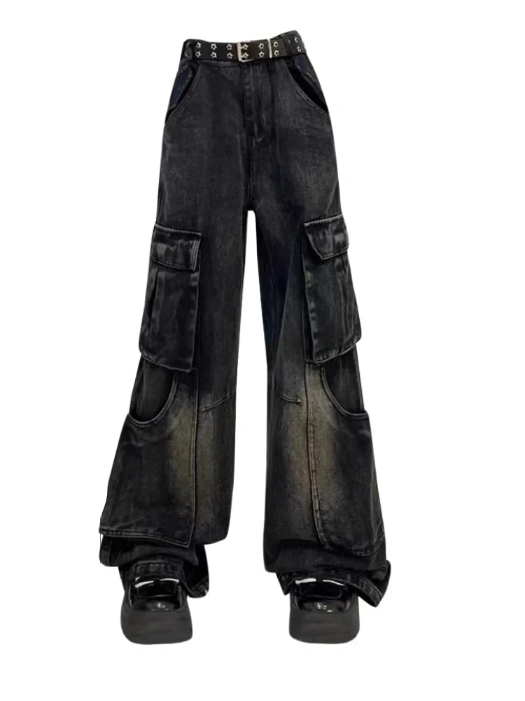 Gothic Cargo Flare Jeans - Jeans