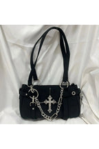 Bag – Y2k Cross – 2000s Fashion – Tote Bag black Shoptery